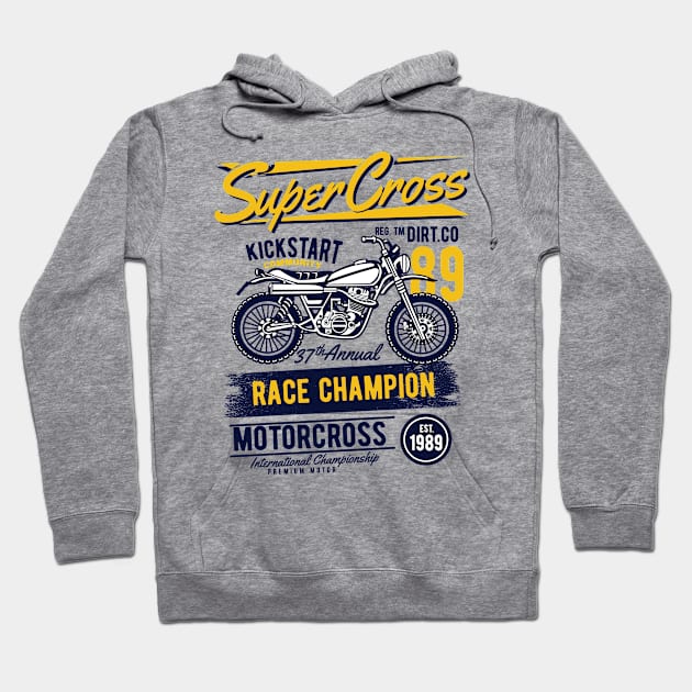 Motorcycle Racing Hoodie by lionkingdesign